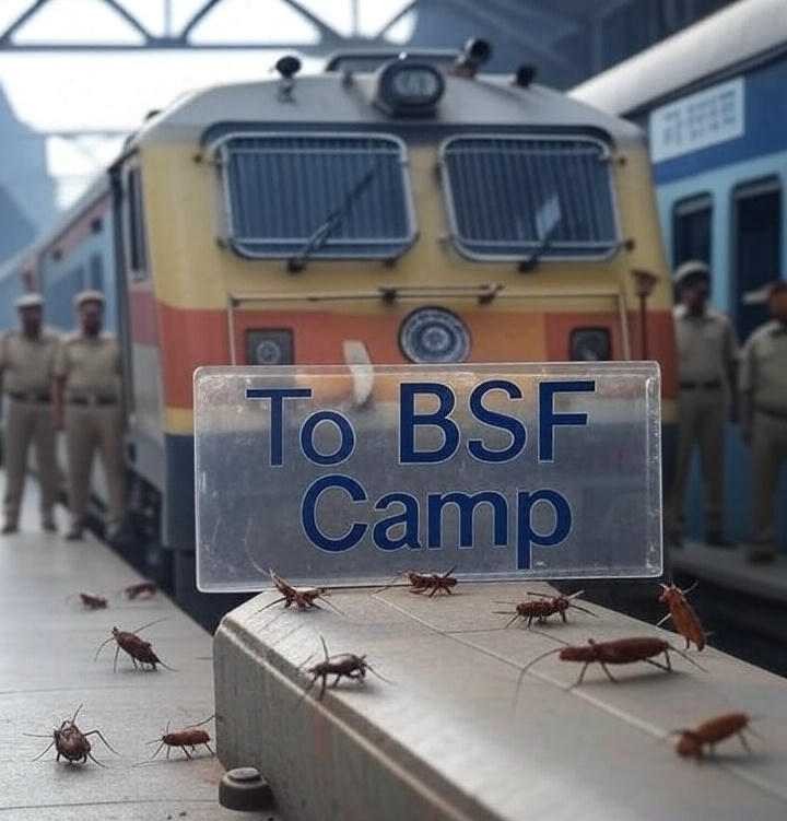 Indian Railways sent a train with cockroaches for BSF jawans