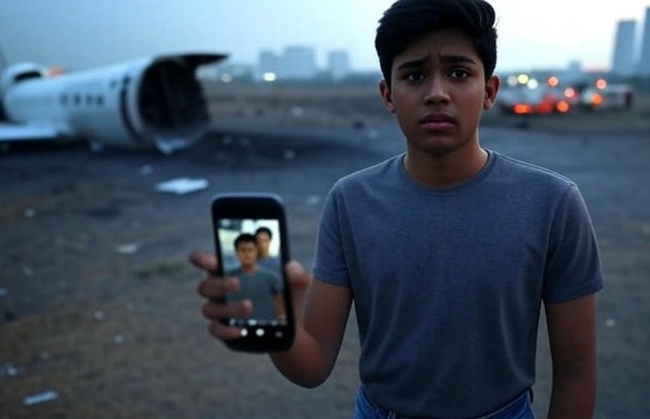 17-second video of Ahmedabad plane crash goes viral: 17-year-old Aryan's recording becomes an important link in the investigation