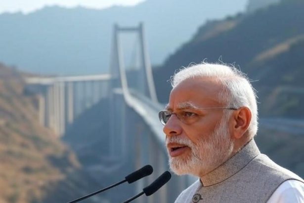 Prime Minister Narendra Modi will inaugurate the world's highest railway bridge
