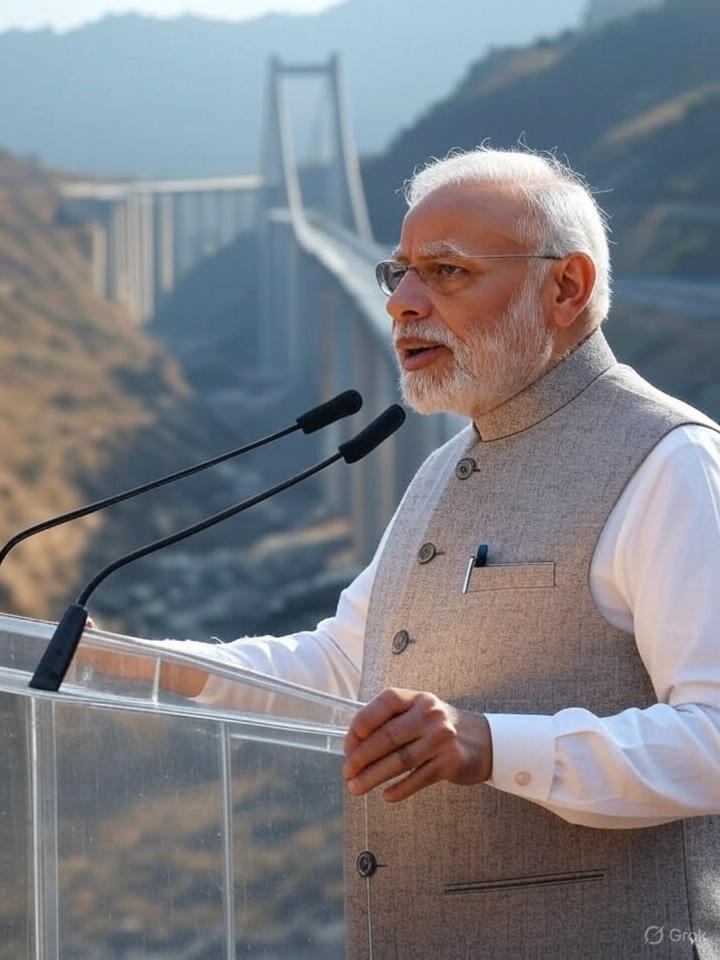 Prime Minister Narendra Modi will inaugurate the world's highest railway bridge