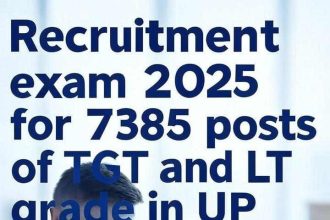 Recruitment exam 2025 for 7385 posts of TGT and LT grade in UP
