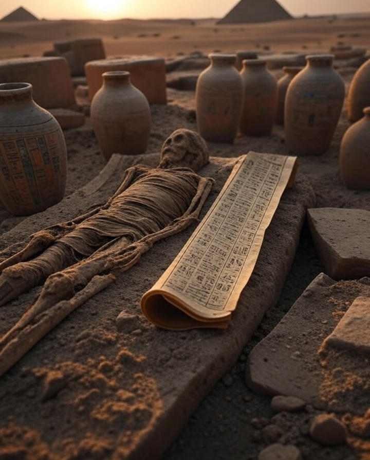 3,500-year-old cemetery discovered in Egypt: Rare 43-foot-long scroll of 'Book of the Dead' found