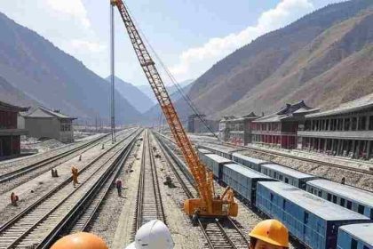 China will build a huge rail network near the Indian border