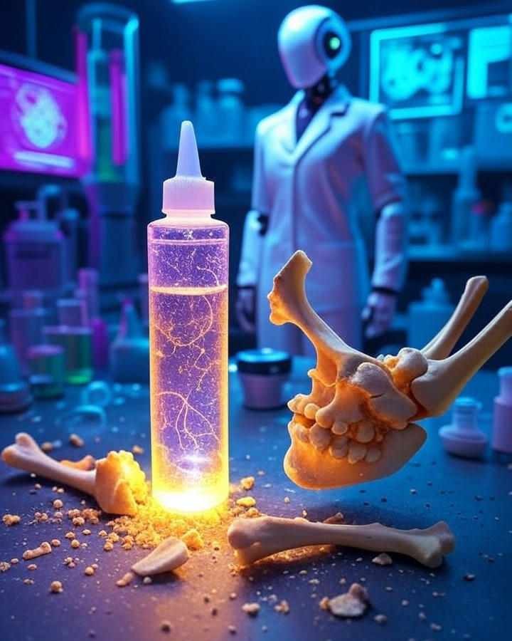This liquid will mend broken bones in two minutes, AI robot becomes minister
