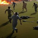 Horrible explosion in the stadium during a cricket match in Pakistan! Many injured-(AI-photo)