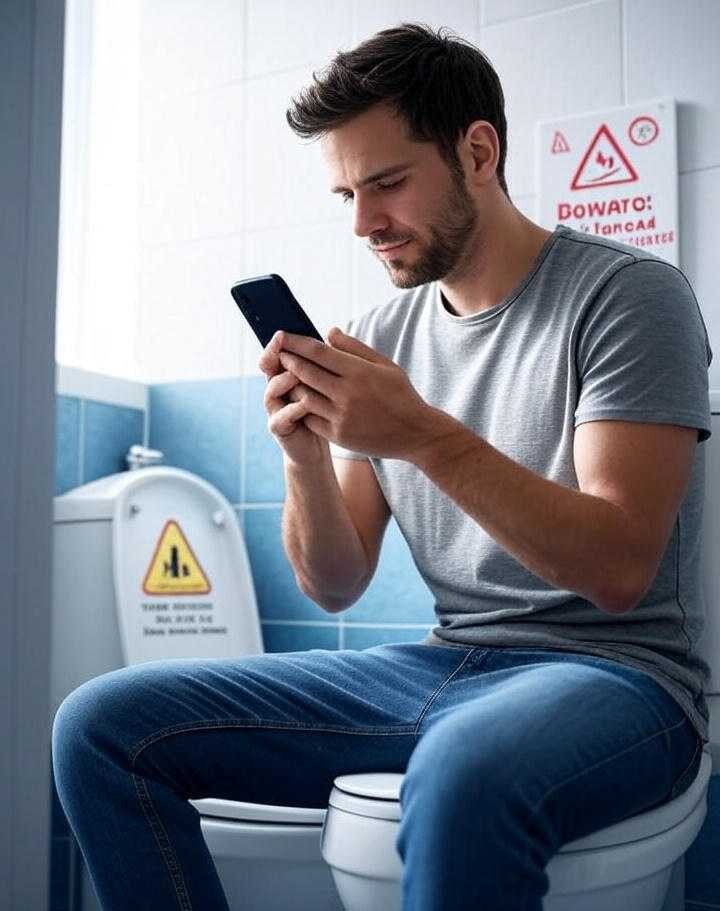 The habit of scrolling the phone in the toilet can be harmful, the risk of hemorrhoids increases by 46%